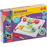 Мозаика для малышей Bondibon, с шестеренками и отверткой, 133 дет., BOX